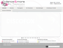 Tablet Screenshot of dance-and-more.net